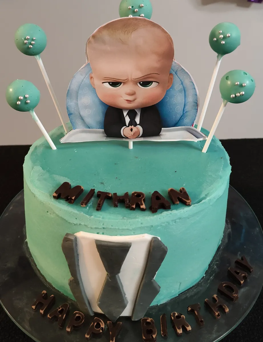 Boss baby birthday cake