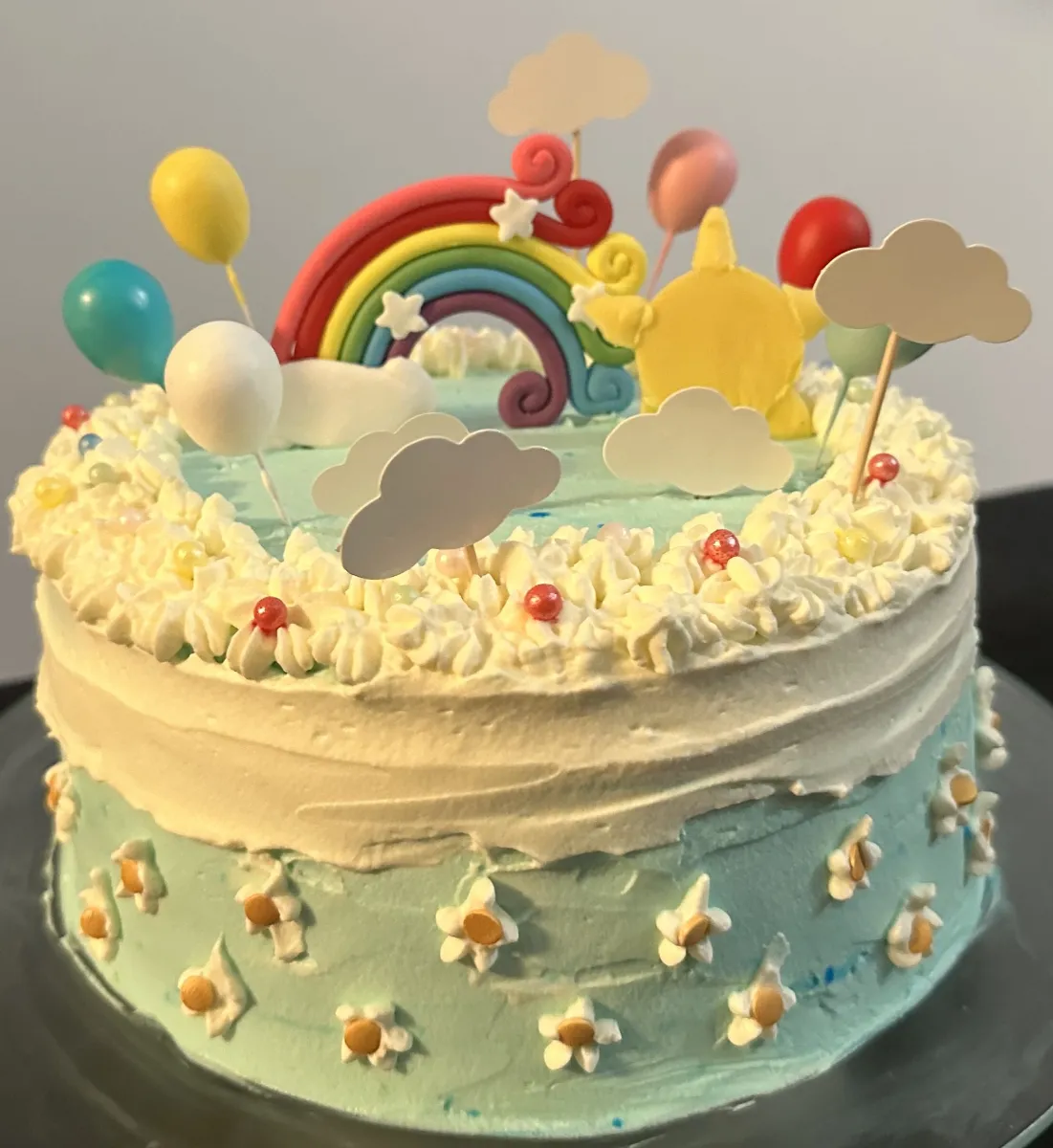 Rainbow themed cake