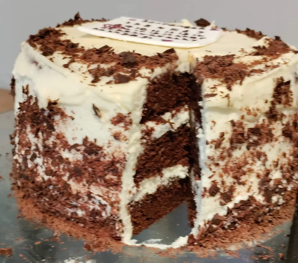 anniversary cake cut